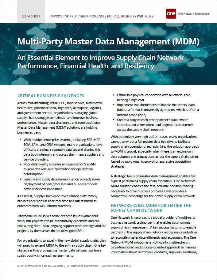 Master Data Management